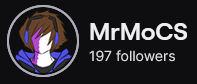 MrMoCS1's tweet photo. 3 followers away from 200 on twitch! thank you to all the support! maybe we'll brake that by the end of the month! https://t.co/wI9PtXVE0g