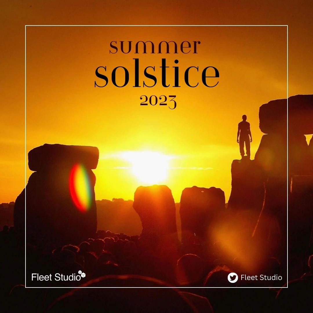 This Summer Solstice,

Hope you are filled up with intense, invigorating and exhilarating energy.

Wishing you a warm and satisfying year ahead.

#SummerSolstice #SummerSolstice2023 #LongestDay #FleetStudio #AstronomicalSummer #LegendaryWednesday