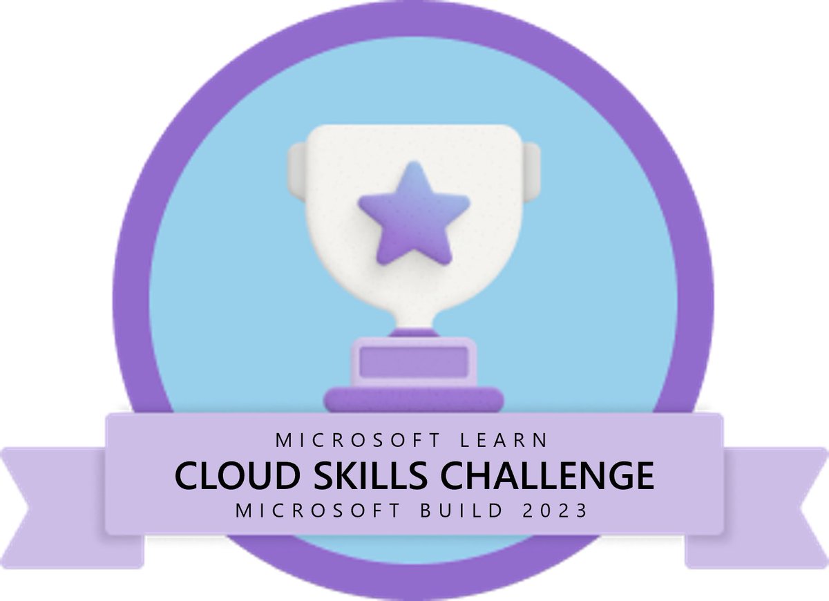 @abeermehdar @MicrosoftLearn @MicrosoftEDU @Microsoft_Saudi @MSCloud 
#CloudSkillsChallenge