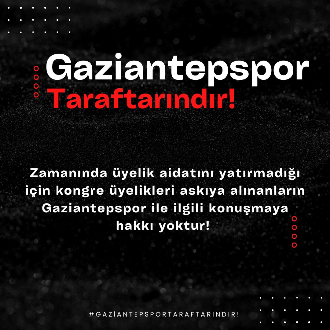 Zamanında aidatını bile düzgün ödemeyen adam şimdi kendisine rol biçiyor, hadi oradan  #Gaziantepsportaraftarındır