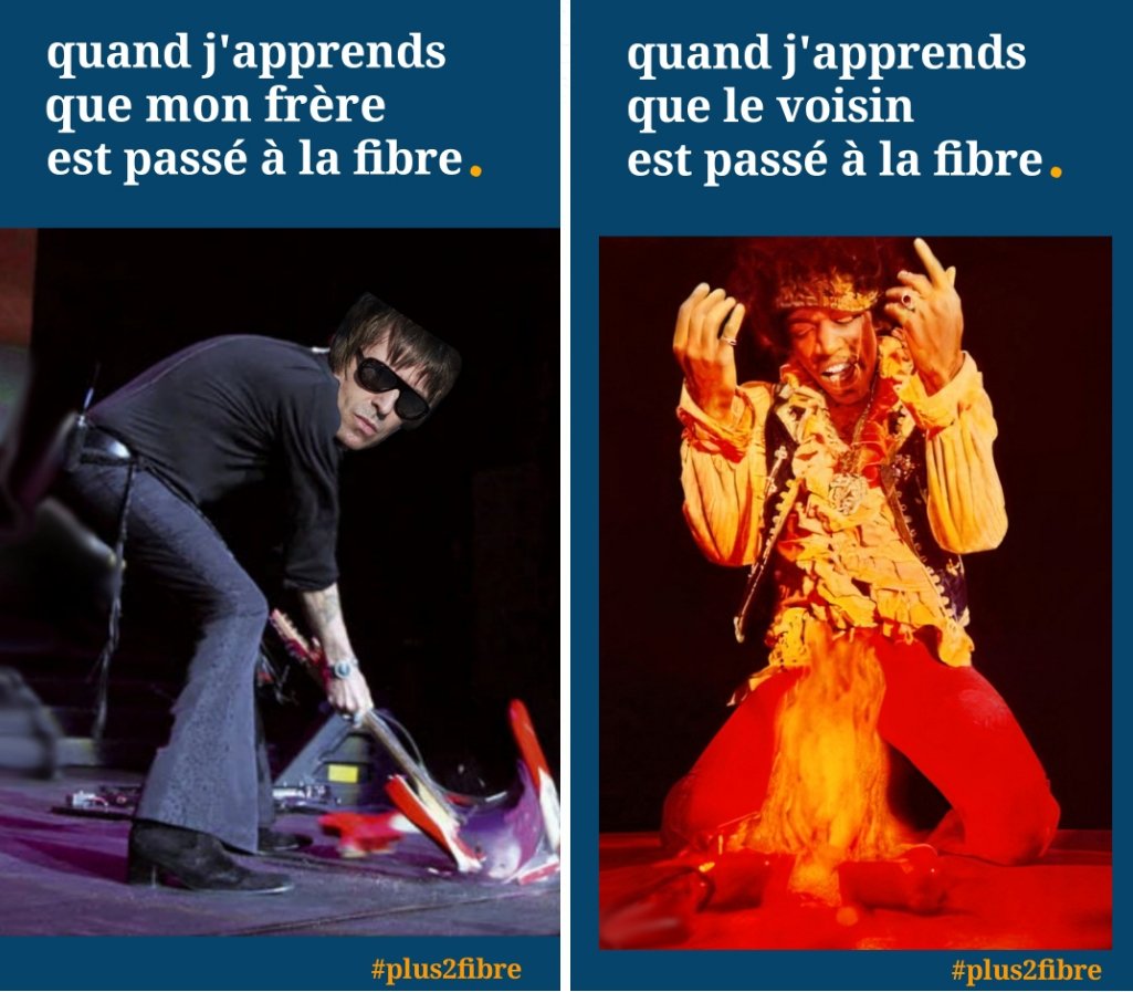 plus2fibre's tweet photo. 21/06/2023 : la fibre, c'est punk ! Bonne fête de la musique à un rythme endiablé ! @gallagher @hendrix @freebox @altitude_infra #jailafibremusicale https://t.co/jyWZsMulH4
