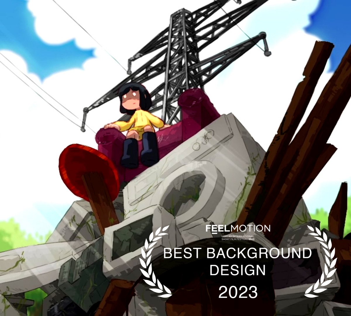 I've been really busy with Annecy lately, but right before flying to France we attended the <a href="/udit_feelmotion/">FEELMOTION</a> awards, where my team received the Best Background Design price for "White Noise".

It's a nice start for a bunch of third-years. Let's see how we do in other festivals!