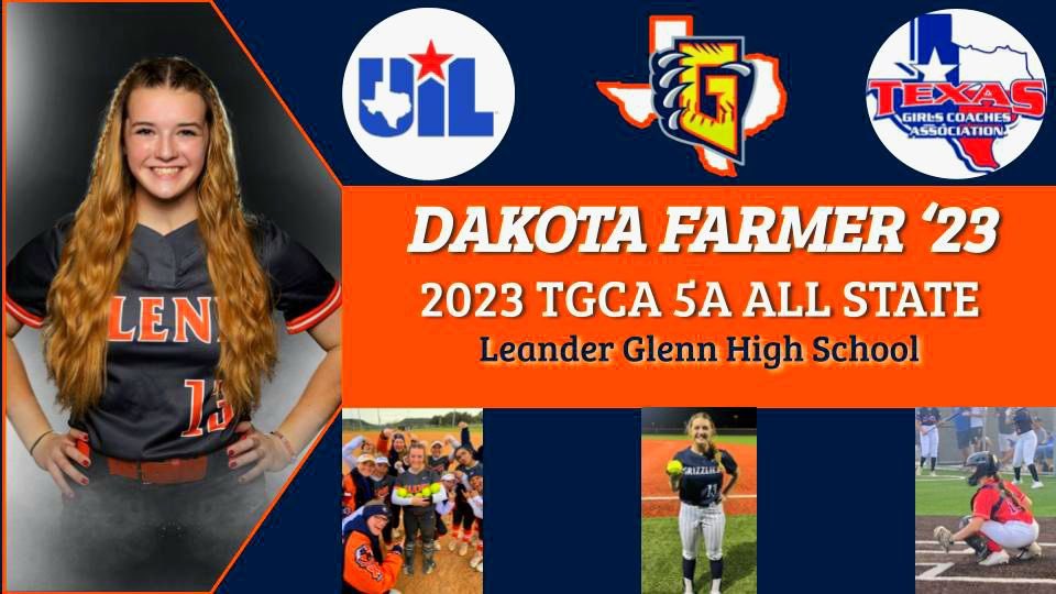 Glenn High School Softball (@glennhssoftball) on Twitter photo 📢🚨 Let’s gooooooo <a href="/dakotajfarmer/">Dakota Farmer</a>! A well deserved and hard earned All State Award!! Such a great job behind the plate for years as well as a threat in the box! 🥎 Beyond proud of you! #3P #WTD #AllGritNoQuit 📢🚨 Let’s gooooooo <a href="/dakotajfarmer/">Dakota Farmer</a>! A well deserved and hard earned All State Award!! Such a great job behind the plate for years as well as a threat in the box! 🥎 Beyond proud of you! #3P #WTD #AllGritNoQuit