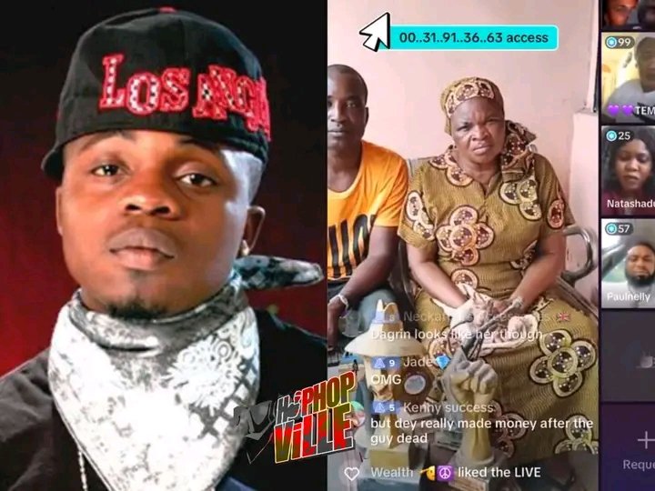 BREAKING: Late legendary rapper, Dagrin's mother cries out to Nigerians for help. Says she needs accommodation & money to start a business‼️
'I'm poor. Please I want Nigerians to come & help me.'
This is really heartbreaking💔
