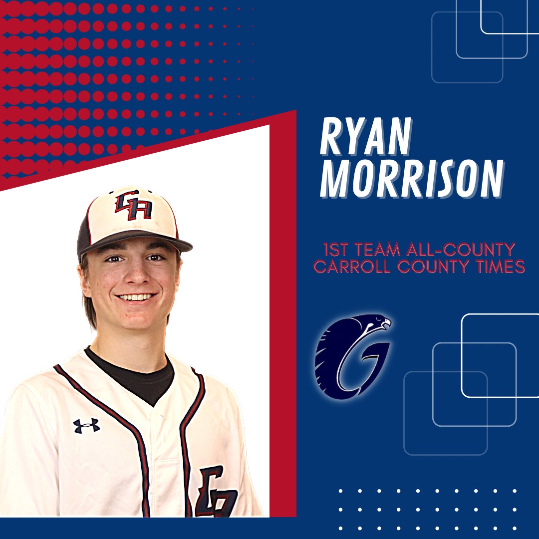 Ryan Morrison ‘24 earns 1st team.
<a href="/GerstellBB/">Gerstell Baseball</a>
