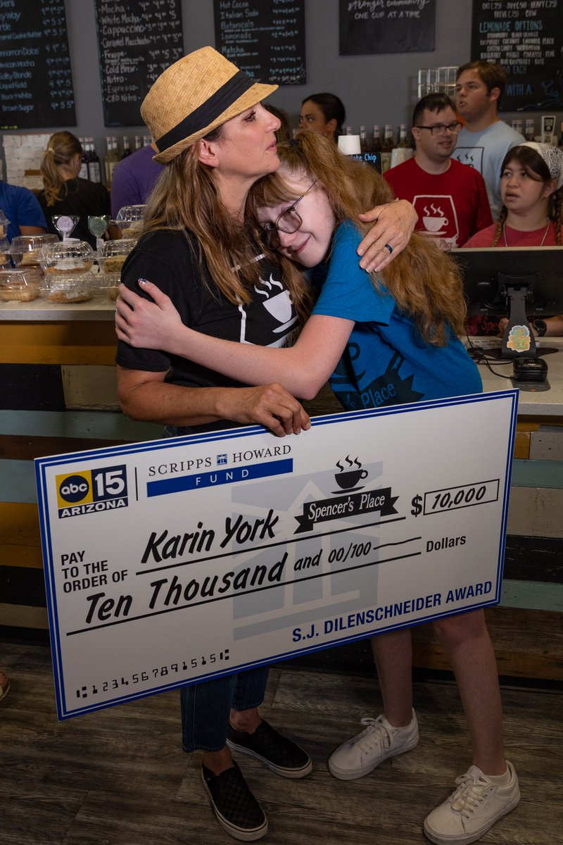 Big thank you to our amazing team at <a href="/abc15/">ABC15 Arizona</a> for helping to pull off our “Surprise in Surprise!” You worked hard to make this happen! And of course, a special thanks to Karin and Spencer’s Place for all the good work you are doing - and all the lives you are changing! ❤️