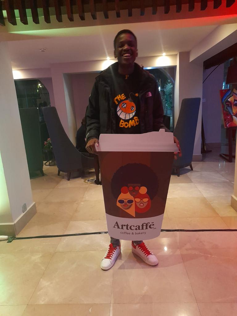 The people's choice- Dennis Andrew

He will get his design featured on our limited edition coffee cups, travel mugs and coffee bags.

His artist profile will be featured on our website and social media pages.