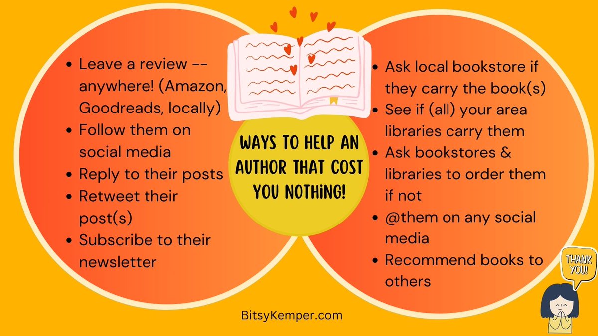 Ways to help your fellow author without spending a dime (this jpg version won't make you dizzy lol) #amwriting #kidlit #childrensbooks