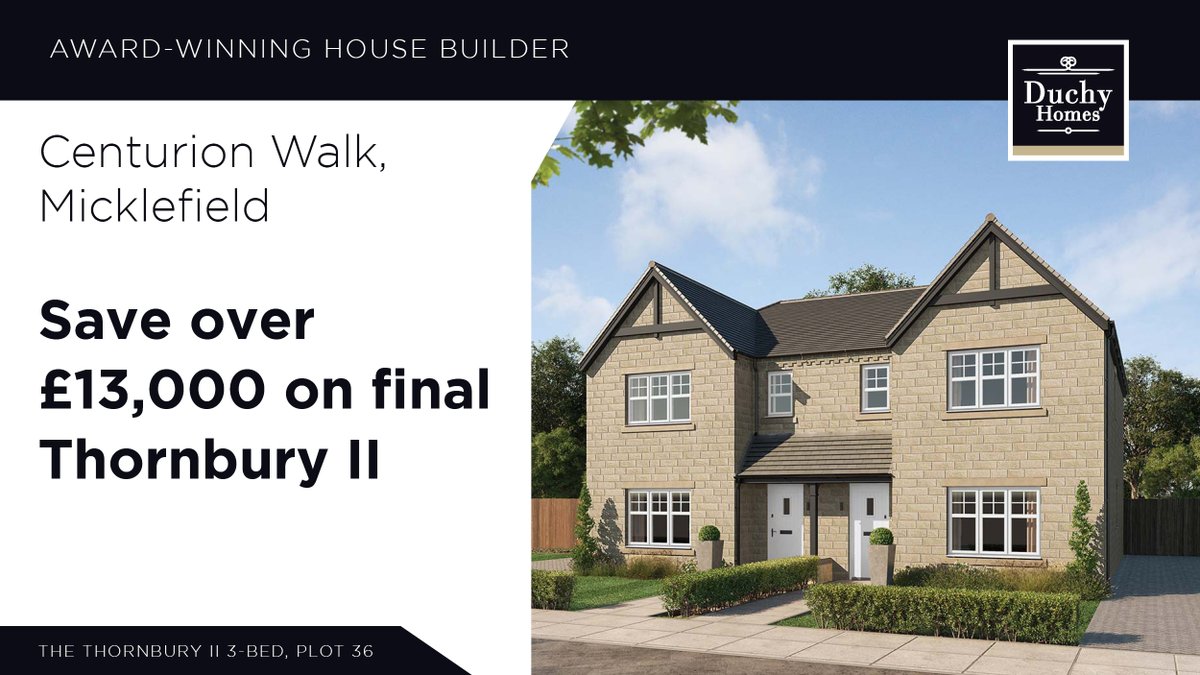 This fantastic 3-bed home in Micklefield is the last one of this style and is now available with Stamp Duty and legal fees paid plus integrated appliances!*
Book an appointment with our Sales Executive now.
bit.ly/3pbfFCk
#Micklefield #Leeds #NewHome