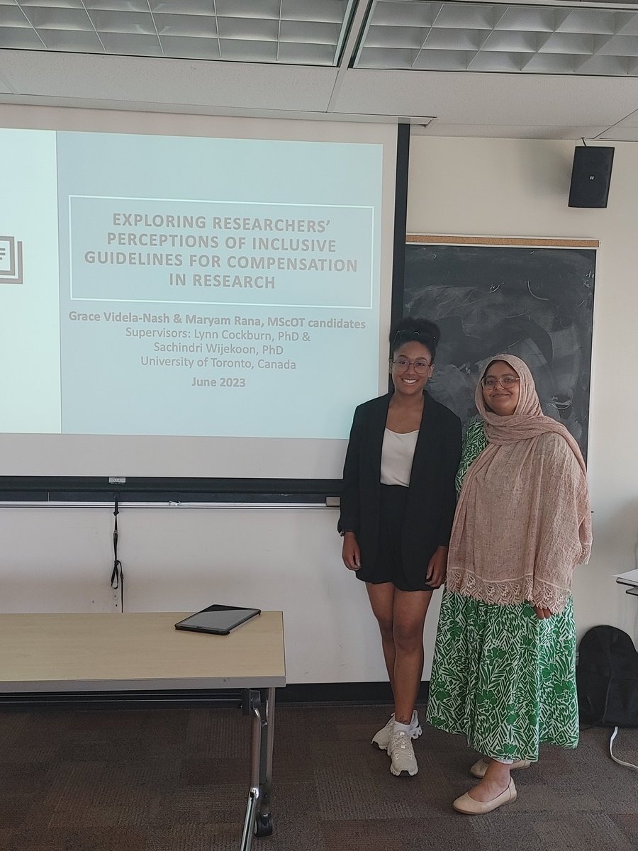 Great work Grace Videla-Nash and Maryam Rana on your work looking at researchers perceptions of inclusive compensation and reimbursement in research. @Lynn_Bamenda we missed you!