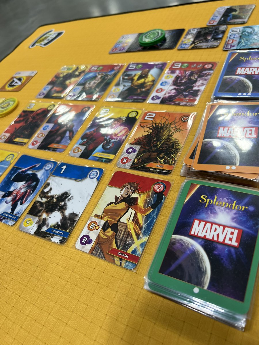 Starting #originsgamefair off light with some Marvel Splendor.