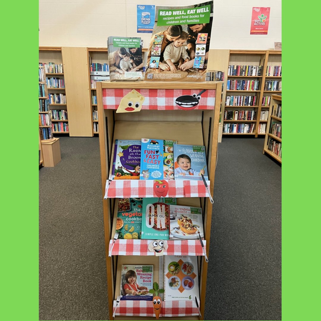 WFlibraries's tweet image. At #AiredaleLibrary we&apos;ve brought out new &apos;Read Well, Eat Well&apos; #cookbooks!
Recommended by health specialists, they have healthy, budget-friendly recipes for people of all ages!
Includes #vegetarian and #one-pan cookbooks!