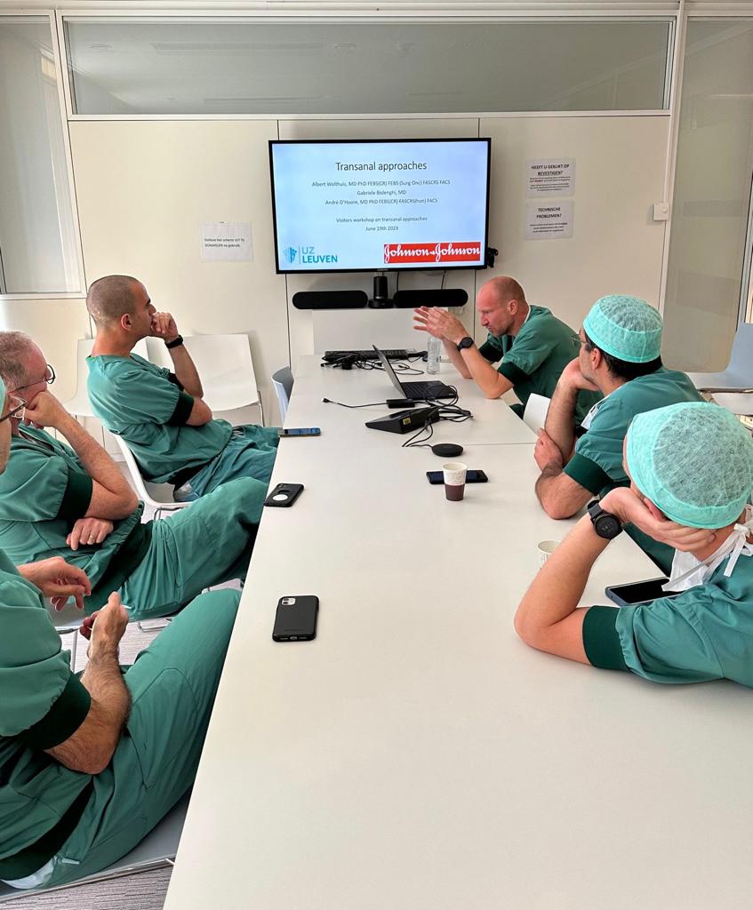 Terrific workshop at <a href="/UZLeuven/">UZ Leuven</a> with <a href="/DhooreAndre/">andre dhoore</a>  and <a href="/WolthuisA/">Albert Wolthuis</a> including TAMIS, TA-TME, Kono-S anastomosis and complex anal fistulas! Thank you for hosting us from <a href="/tasmc1/">המרכז הרפואי ת״א - איכילוב</a> and hospitals in Nazareth! #colorectalcancer #MedTwitter #surgery