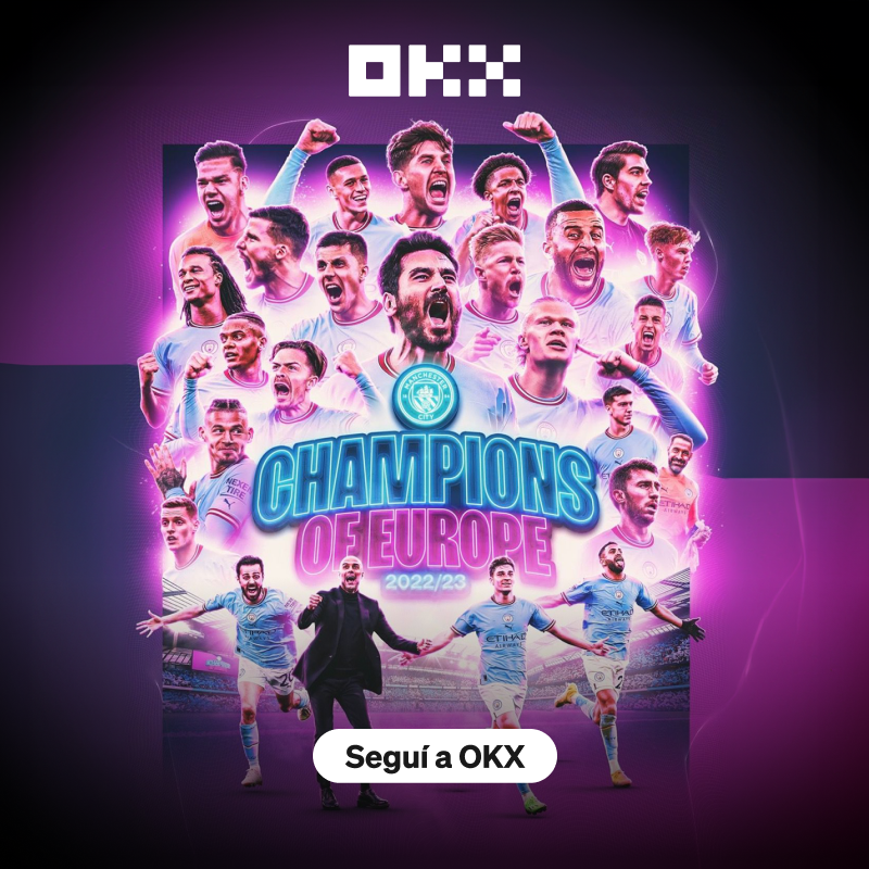 okx's tweet photo. Ya sea en la cancha o en el metaverso, nuestra épica colaboración con el club de fútbol Manchester City ¡es de otro planeta!
 
 ¡Seguínos para no perderte nada! https://t.co/Zcng2sJZua