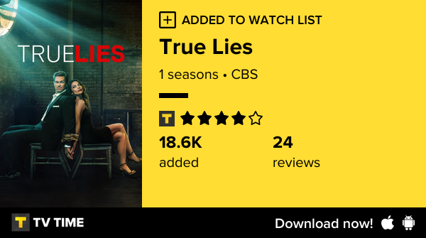 iAlfons0's tweet photo. I've just started following True Lies https://t.co/9uub0Ub2JB #tvtime https://t.co/gyIuV7eGi4