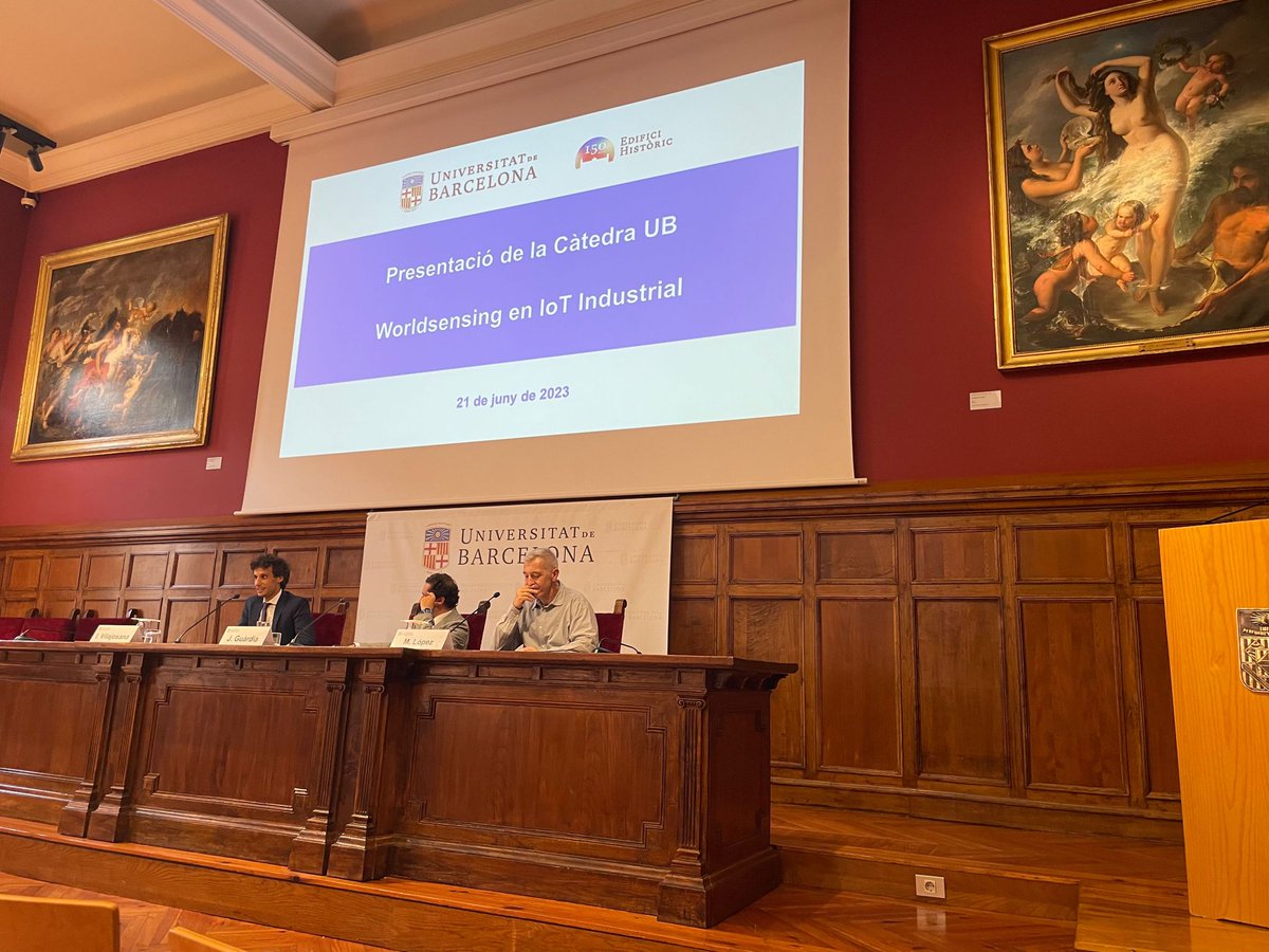 CEMIC_UB (@cemicub) on Twitter photo <a href="/UniBarcelona/">Universitat de Barcelona</a> <a href="/FisicaUB/">Facultat de Física UB</a> <a href="/merce_segarra/">Merce Segarra</a> <a href="/RectorUB/">Rector Joan Guàrdia</a> 📢 Avui s'ha presentat la càtedra <a href="/Worldsensing/">Worldsensing</a> de la <a href="/UniBarcelona/">Universitat de Barcelona</a> <a href="/FisicaUB/">Facultat de Física UB</a> <a href="/CemicUb/">CEMIC_UB</a> #IoT <a href="/UniBarcelona/">Universitat de Barcelona</a> <a href="/FisicaUB/">Facultat de Física UB</a> <a href="/merce_segarra/">Merce Segarra</a> <a href="/RectorUB/">Rector Joan Guàrdia</a> 📢 Avui s'ha presentat la càtedra <a href="/Worldsensing/">Worldsensing</a> de la <a href="/UniBarcelona/">Universitat de Barcelona</a> <a href="/FisicaUB/">Facultat de Física UB</a> <a href="/CemicUb/">CEMIC_UB</a> #IoT