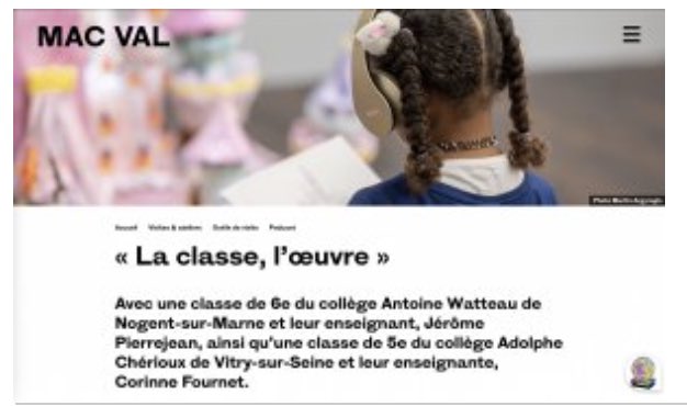 📍Histoires vraies un scénario pédagogique #Edubase @AcCreteil mené dans le cadre du dispositif « La classe, l’œuvre ! »

✅ Engager les élèves dans une production sonore accompagnant la rencontre entre l’œuvre et le spectateur 

👉edubase.eduscol.education.fr/fiche/22076

@Macval