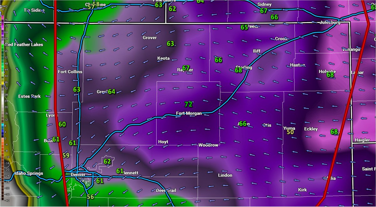WilliamScherer3's tweet photo. @john_olson420 Hail protection. Scattered violent hailstorms very possible today. Sky high moisture-laden air. Downright tropical in #Colorado. Colorado has been a tropical paradise lately. 😀👍 #COwx #WYwx #Denver #OKwx #Weather #Dewpoint #Dewpoints #Rain #KSwx #NEwx https://t.co/ZCdgI8MfUE