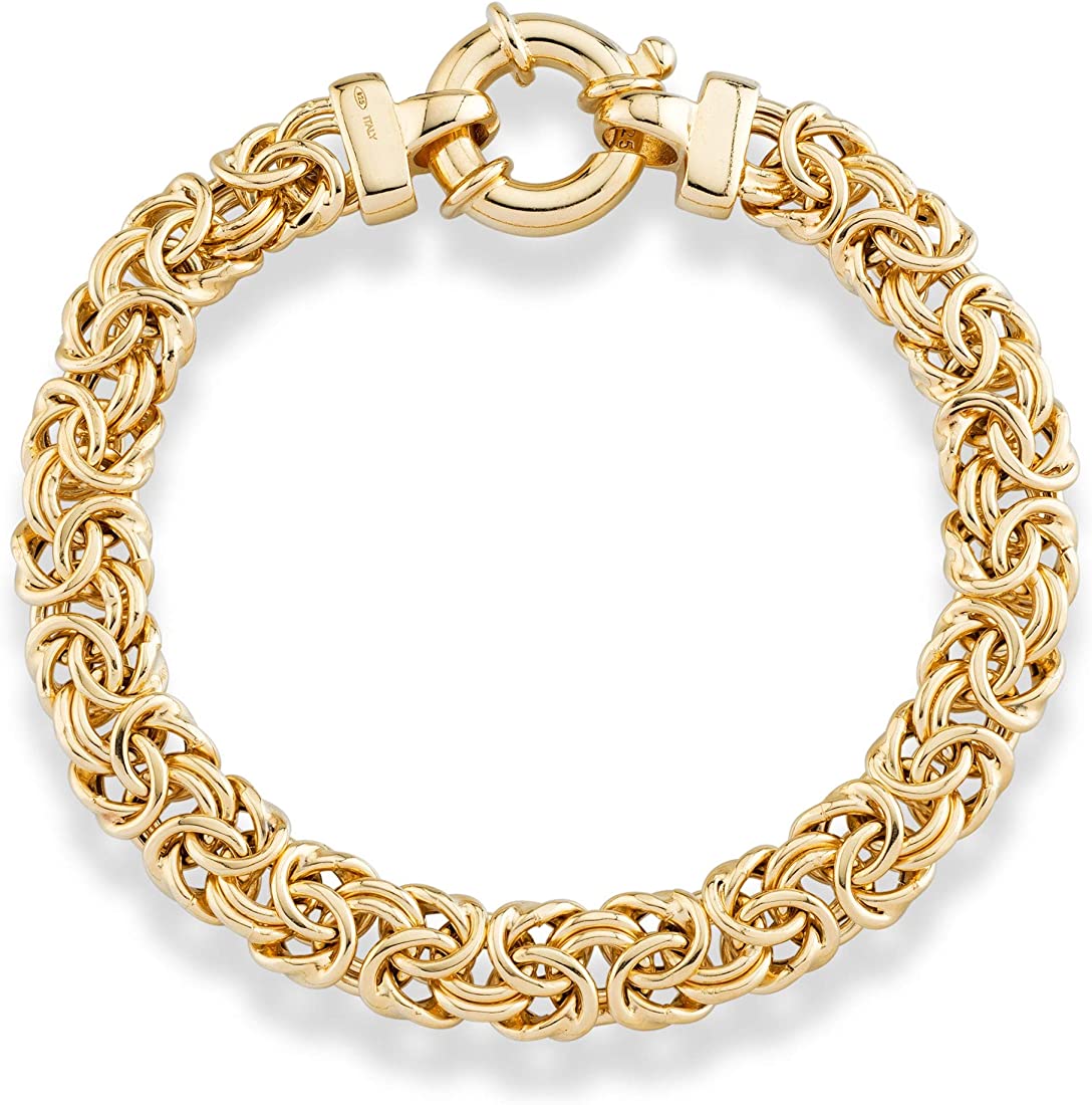 This mid-size 18K Gold over Sterling silver Byzantine bracelet is perfect for everyday simple luxury. Miabella 18K Gold Over Sterling Silver Italian Classic Byzantine Link Chain Bracelet Italy zurl.co/9D2Y

 #4ashoponline #fashion #love #ontrend #commissionsearned