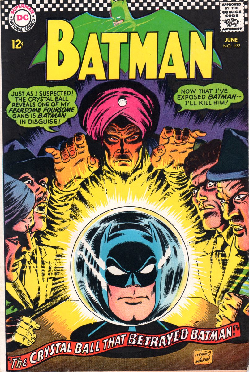 'The Crystal Ball That Betrayed Batman' in BATMAN No. 192  SilverAge #comicbooks
2-0031