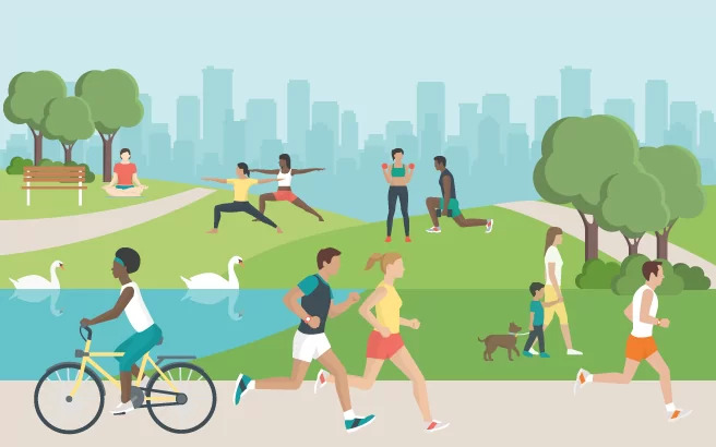 🏊‍♂️🏋️‍♂️ Physical activities/sports don't have to be overwhelming to make a difference! Remember, #EveryMoveCounts, no matter how small. Whether it's a quick walk, run, dance break, bicycle ride, or playing with your pet, prioritize convenient physical activity in your daily routine.