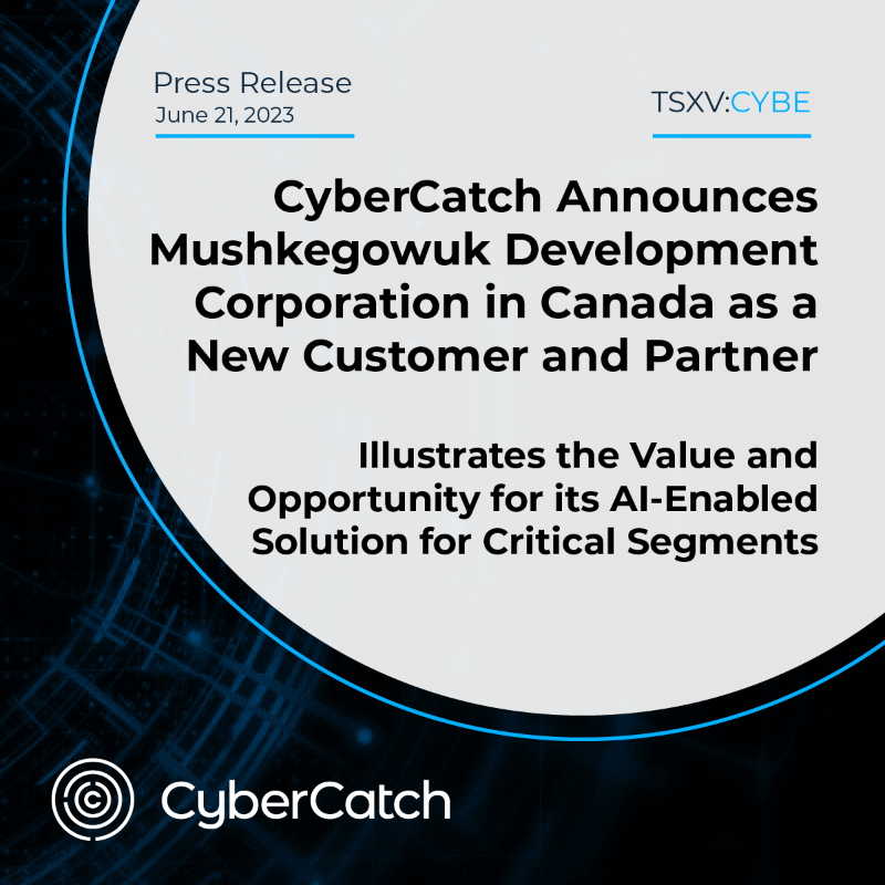 CyberCatch_CYBE's tweet photo. CyberCatch welcomes Mushkegowuk Development Corp (MDC) as a valued customer and partner 🤝🔒

MDC, a regional economic initiative of First Nations, has chosen $CYBE to bolster their #cyberrisk management &amp; achieve full compliance with national cybersecurity standards. Read more: