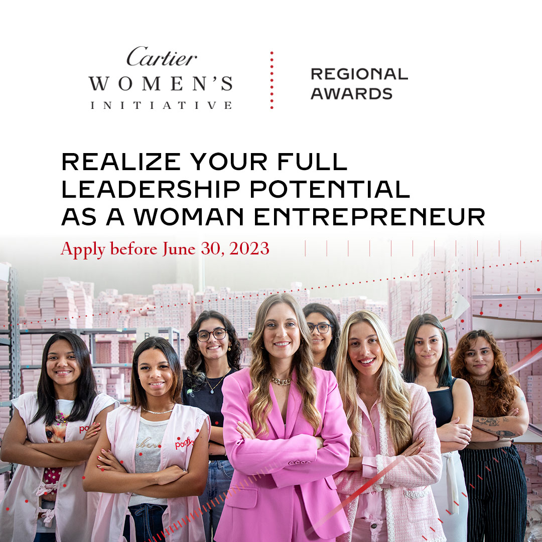 Women-owned and women-led impact-driven businesses globally:

This is your reminder to apply to the Cartier Women’s Initiative (@CartierAwards) Program. 

Fellows receive human and social capital, and financial support of up to 100,000 USD.

Deadline is June 30, 2023: