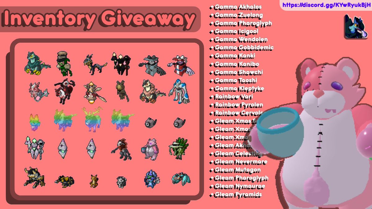 Loomian Legacy on X: 🏆GAMMA VARI GIVEAWAY!🏆 To enter the giveaway just  like this tweet and retweet it. The giveaway ends on June 13th. Good luck!   / X