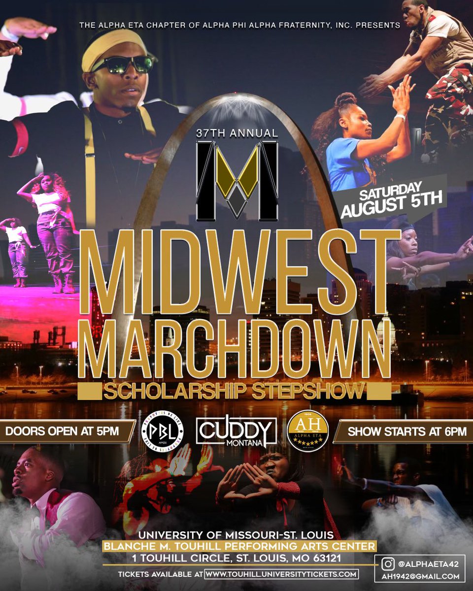 AlphaEta42's tweet photo. 💡The 37th Annual Midwest Marchdown Scholarship Stepshow will be held on Saturday, August 5, 2023. We hope to see you there to share an experience from step and guest performances, scholarship giveaways, &amp; vendor products, opportunities and services. https://t.co/NiIOwvEXpG