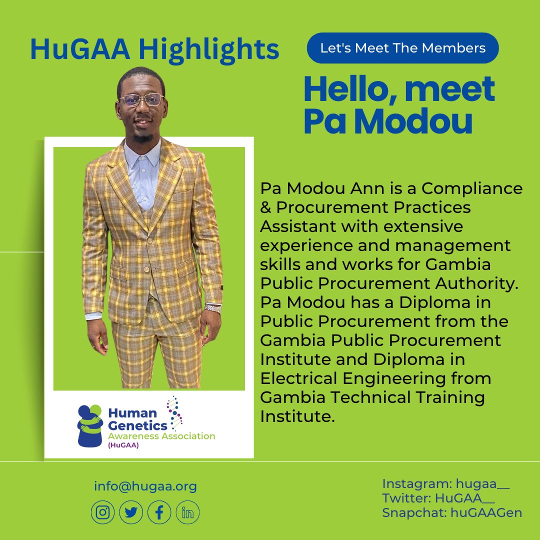 HuGAA presents Pa Modou 😊