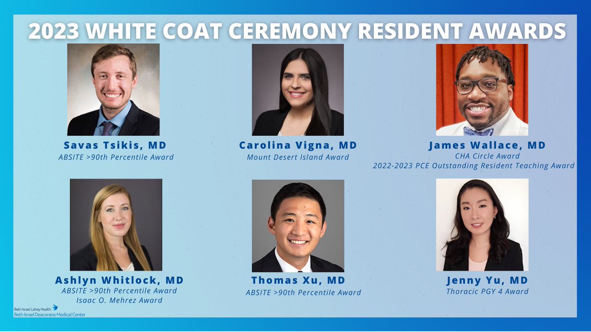 Congratulations to our residents on their incredible awards at the 2023 White Coat Ceremony!🎉

#BIDMC #whitecoatceremony2023
