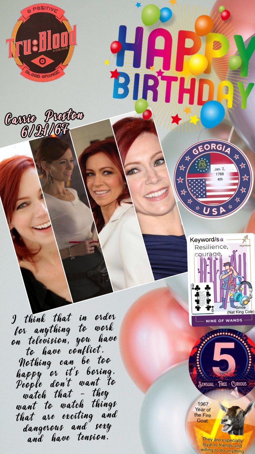 Happy birthday to Carrie Preston from True Blood ) 
