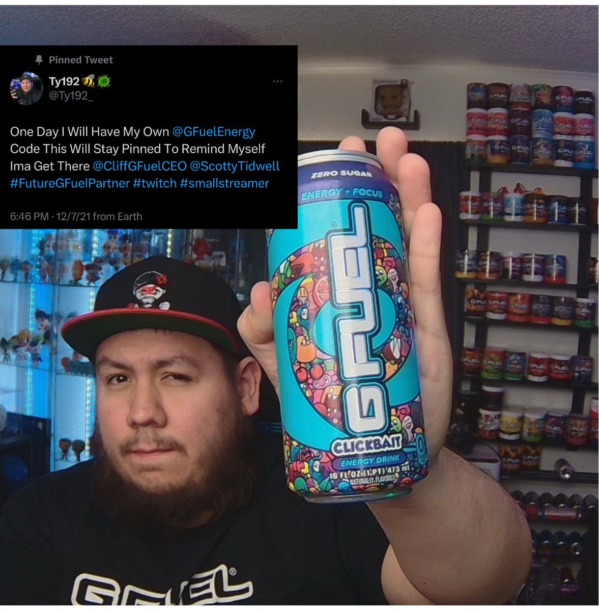 Guys this isn’t clickbait! I’m excited to finally announce I am a <a href="/GFuelEnergy/">G FUEL®</a> ambassador! 2 years of working for a code for the community finally paid off. GFUEL thank you for the opportunity so blessed! Use code TY192 At checkout to save up to 30% off #Gfuel #RagingGamers