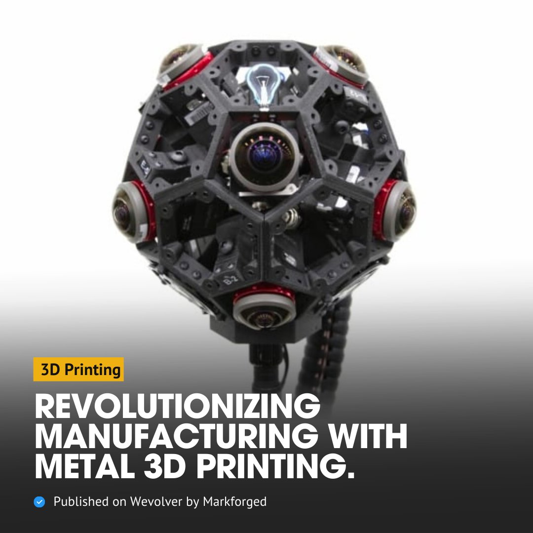 Explore the game-changing potential of metal 3D printing and its impact on accelerating time-to-market. Read the full article to stay informed about the future of manufacturing:  wevolver.com/article/breaki…

#Metal3DPrinting #ProductionRevolution #3dprinting #engineering #3dprinter