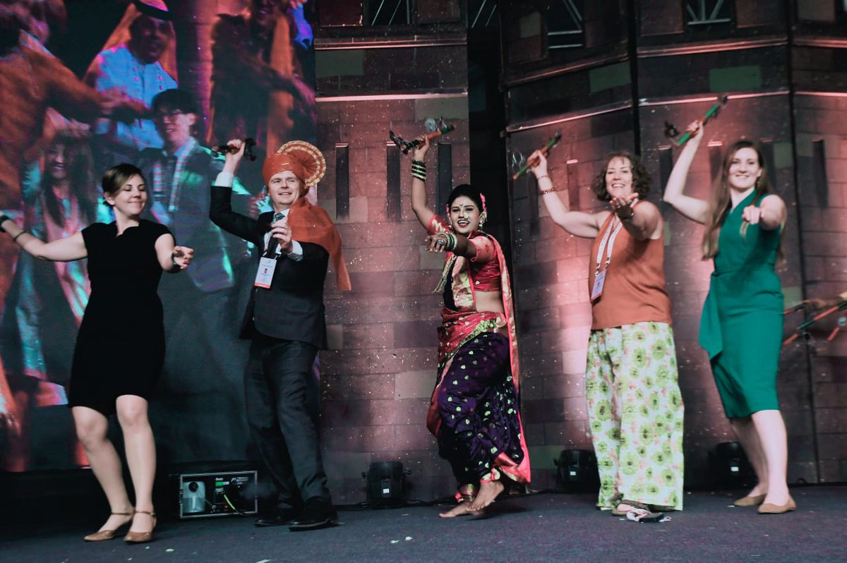 g20org's tweet image. #G20India delegates dance to Puneri beats! 

#4thEdWG delegates participated wholeheartedly in this truly spectacular cultural evening organized by the Govt of Maharashtra &amp;amp; @iccr_hq displaying the colours of India through dance performances from across the country.
