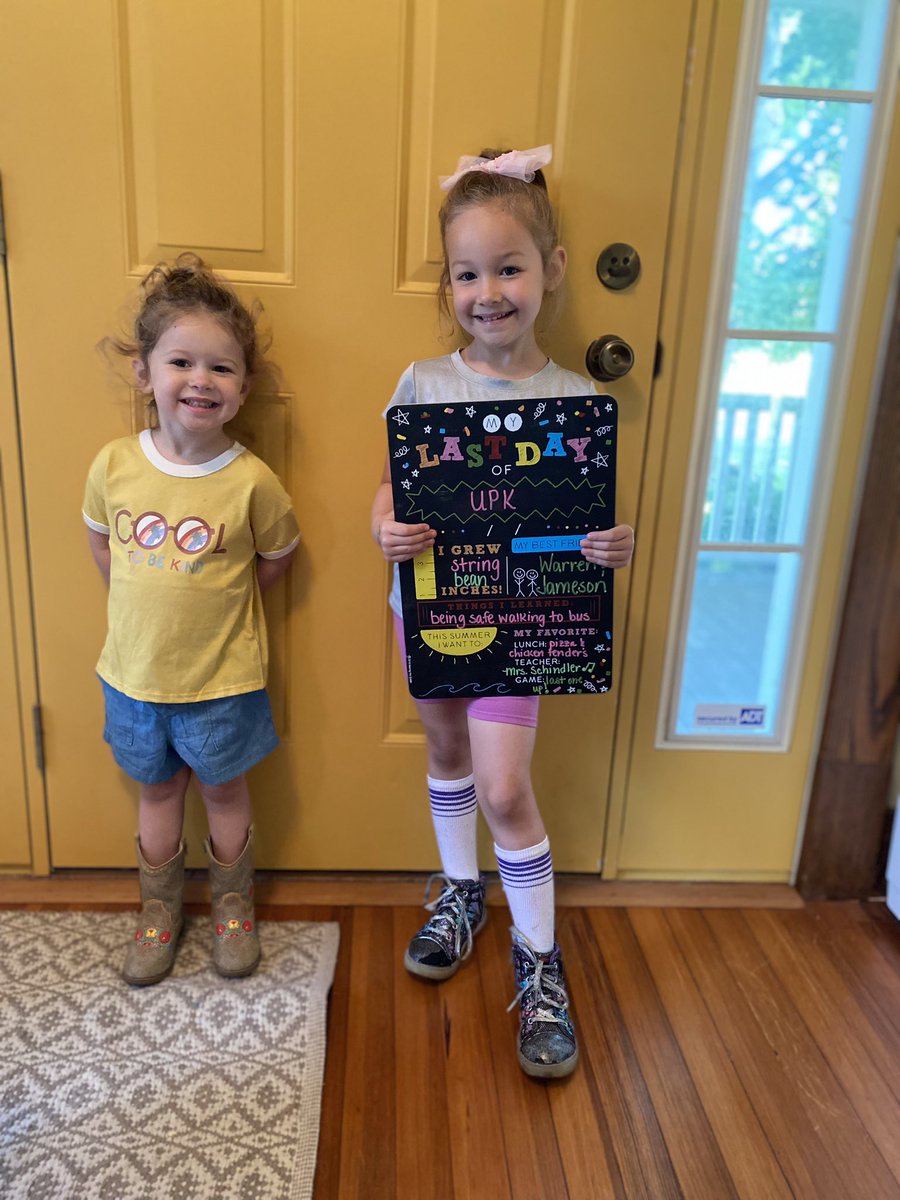 This little girl had her last day of Pre-K today. Watching her learn and love school has been the best. A big shoutout to Mrs. Dhondt and her class, @Karissa_Schutt @SMwcsd and all the @MWCSD_Valley crew. You all are awesome and have meant so much to her this year! Thank you!