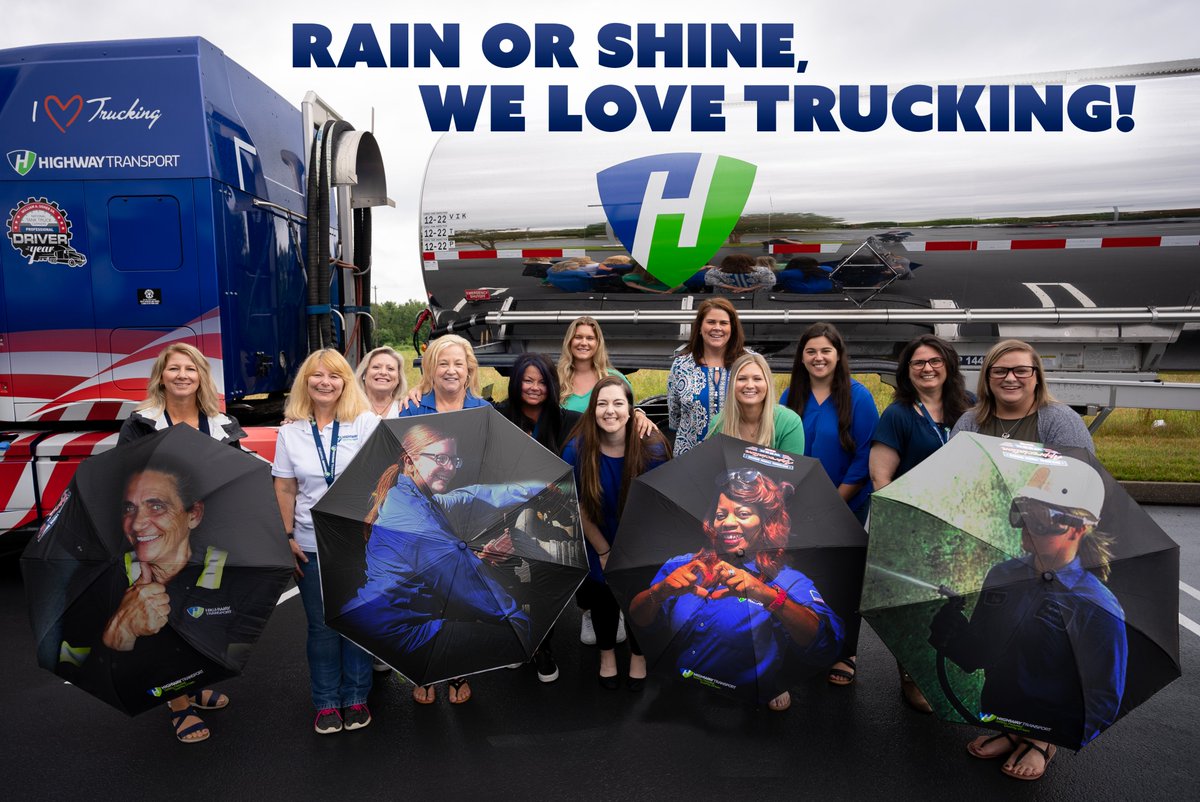 Women in Trucking photo contest picture day. Making the most of a rainy afternoon. #rain #trucking #WednesdayWisdom #womenintrucking