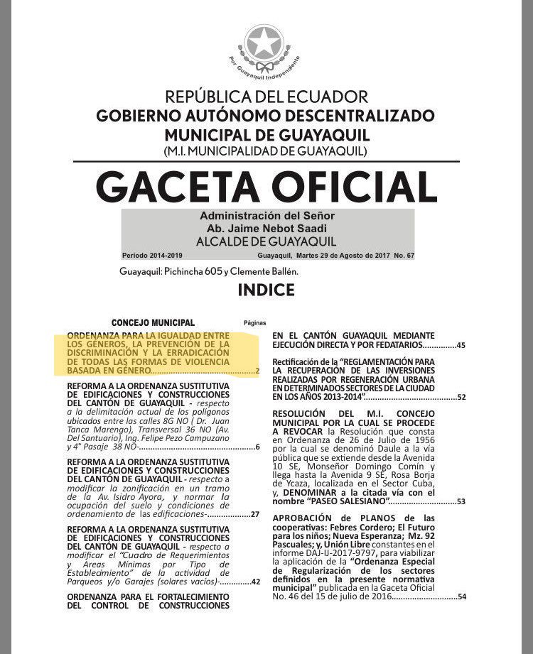 silvitabuendia's tweet photo. Incorrecto, no se necesita permiso para transitar un espacio público y derecho a manifestarse está contemplado en la Constitución 

Y en este caso específico, @alcaldiagye tiene una Ordenanza del 2019 precisamente para prevenir y erradicar el discrimen LGBTI en espacios públicos https://t.co/p744VMYIOl