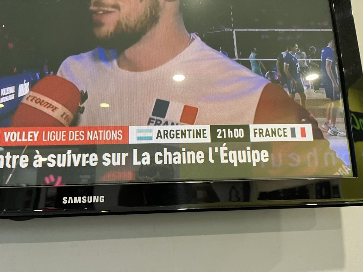 J’arrive à la salle , comme un signe / #Destin : fait les rouster les #Argentins , pas le choix 😈 … #ARGFRA #Volley #France