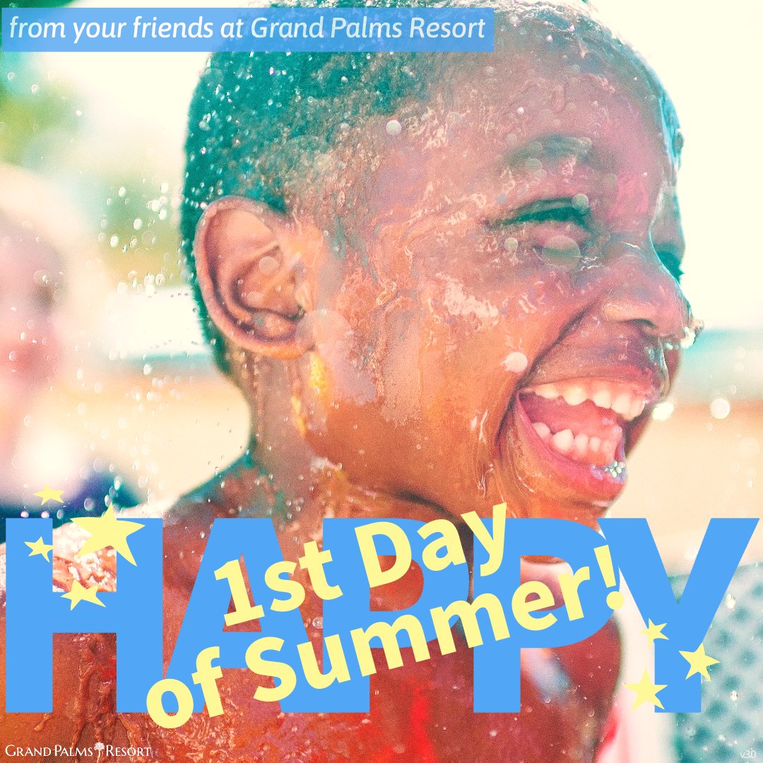 Wishing you the best summer ever from your friends at Grand Palms Resort! Let's make the most of this summer and create amazing memories together. #BestSummerEver #Vacation #grandpalmsresortmb #myrtlebeachvacation #firstdayofsummer #myrtlebeach #vacation #familyvacations