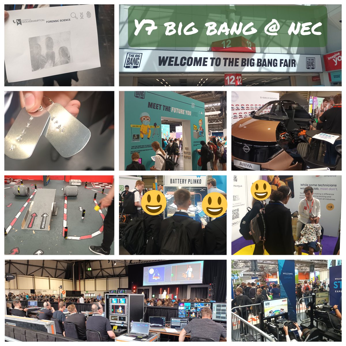 We had a super day at the Big Bang fair at the NEc today. Y7 got to make keyrings, learn about STEM Careers, programme robots and lots of other fun experiments. They also upheld our TPS values beautifully. Well done! #stem #BigBangFair #Careers #aspire #pathways @telfordpriory