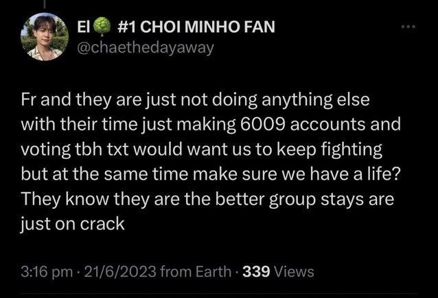 Y’all had 9 month a head of us and y’all choose to only have a 3.5 million gap and just because we decrease it quickly and gave y’all a 13mil gap stays don’t have a life 🤣🤣