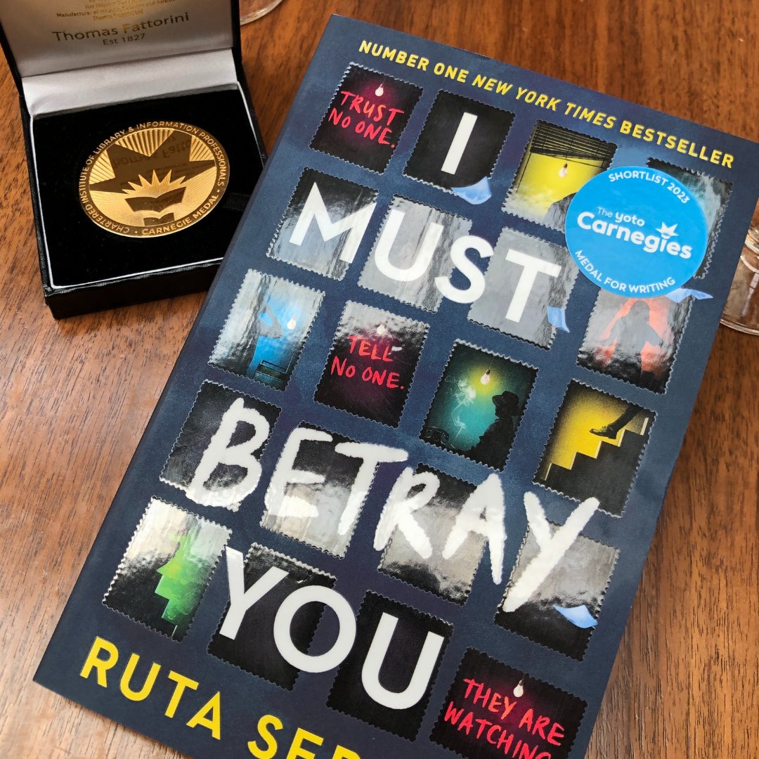 Still reeling from the incredible surprise that I MUST BETRAY YOU won a Carnegie Medal! Thank you @CarnegieMedals, librarians & educators, and most of all—the readers and shadowing groups for honoring millions of Romanians who endured oppression. #YotoCarnegies23