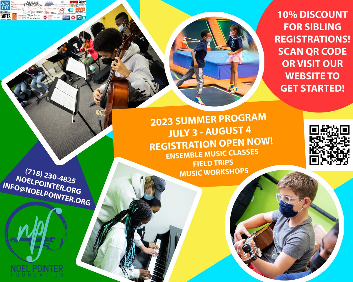 Just under 2 weeks away!!
Don't forget to register for a summer filled with music, art &amp; fun!!
bookeo.com/noelpointer