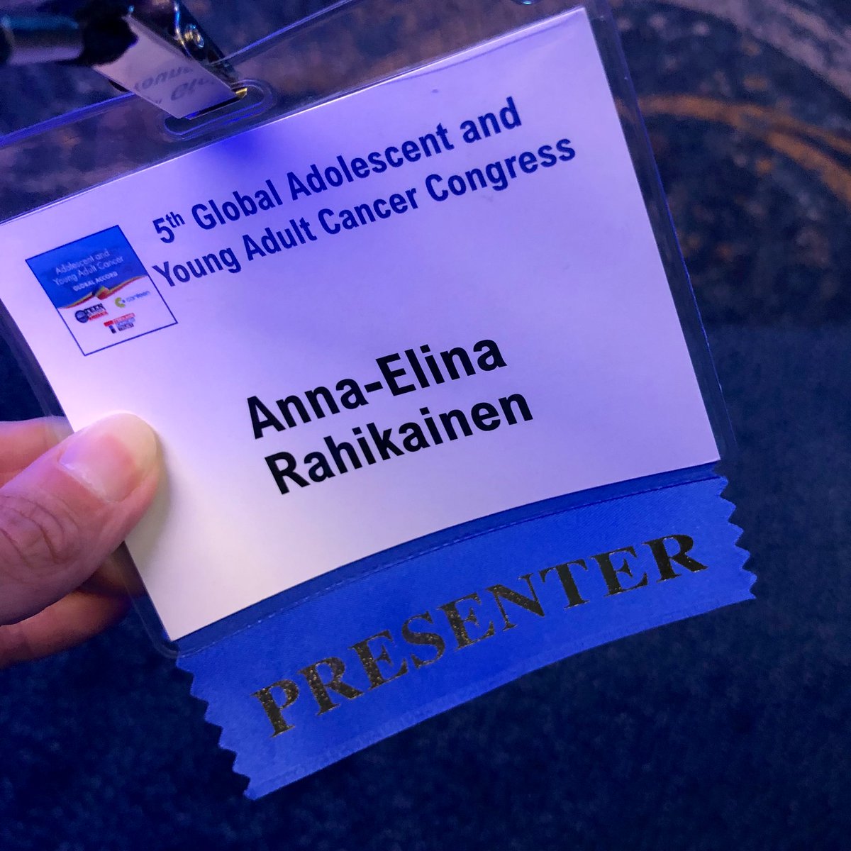 So excited to be here and honored to soon make history by being the first Finnish speaker  ever at this event #AYACancerCongress 🙏🏻 I don't know many (yet), so feel free to contact me and come chat with me during these days @AYAGlobalCancer 👋🏻 #AYAcancer #GAYACC