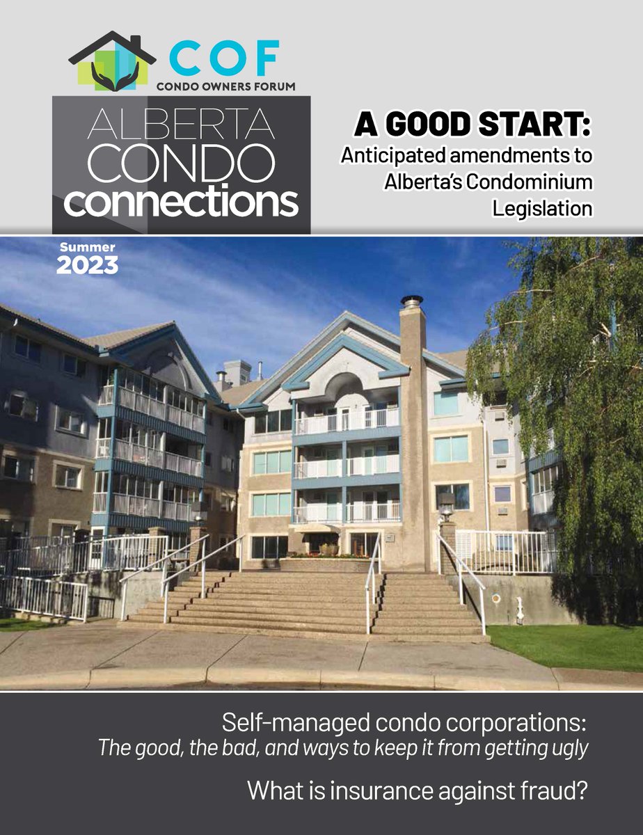 CondoForumAB's tweet photo. Summer 2023 edition of COF Condo Connections Magazine is available for download. https://t.co/CSxfFVkpre https://t.co/YmiWlo2X6q