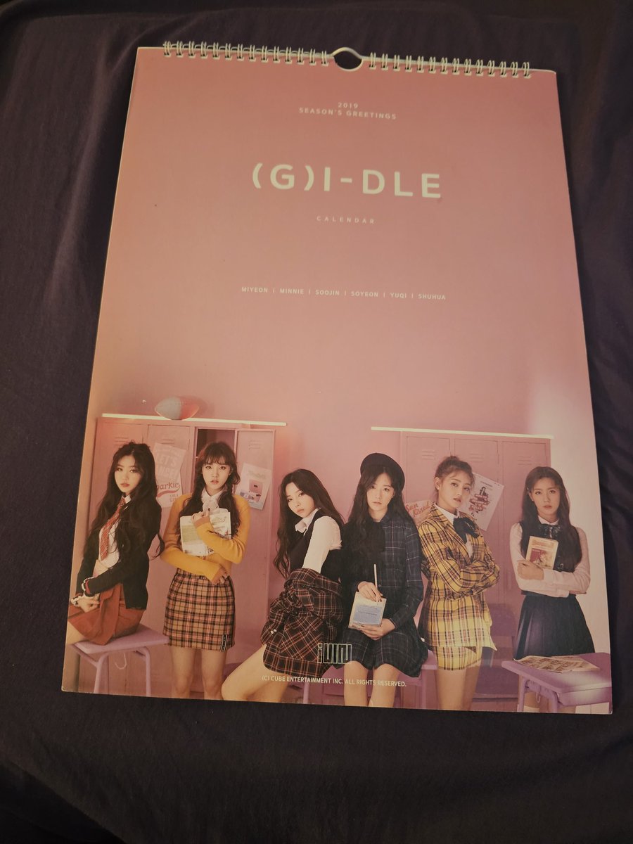 Added to my collection! Proud owner of 2019 (G)I-DLE seasons greetings calender! #GIDLE