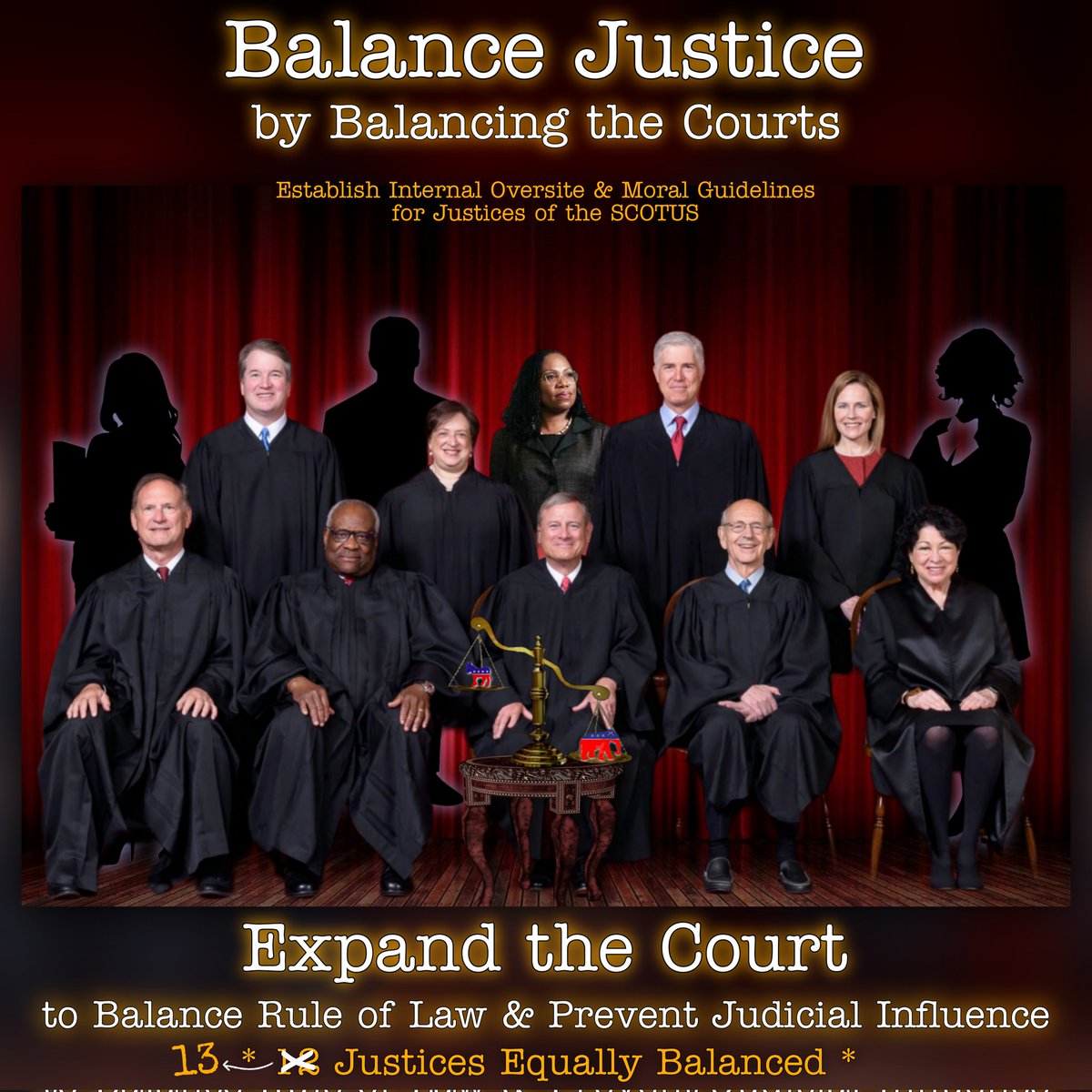 BamjcastA's tweet photo. Don't they own homes we pay to protect 24/7?
They earn over $274k per year.
No one forces them to be a
Justice.
Perhaps the answer is to ban outside influencers like Leonard Leo?
#CleanUpTheCourt
#wtpBLUE https://t.co/tAJfFqkzfE