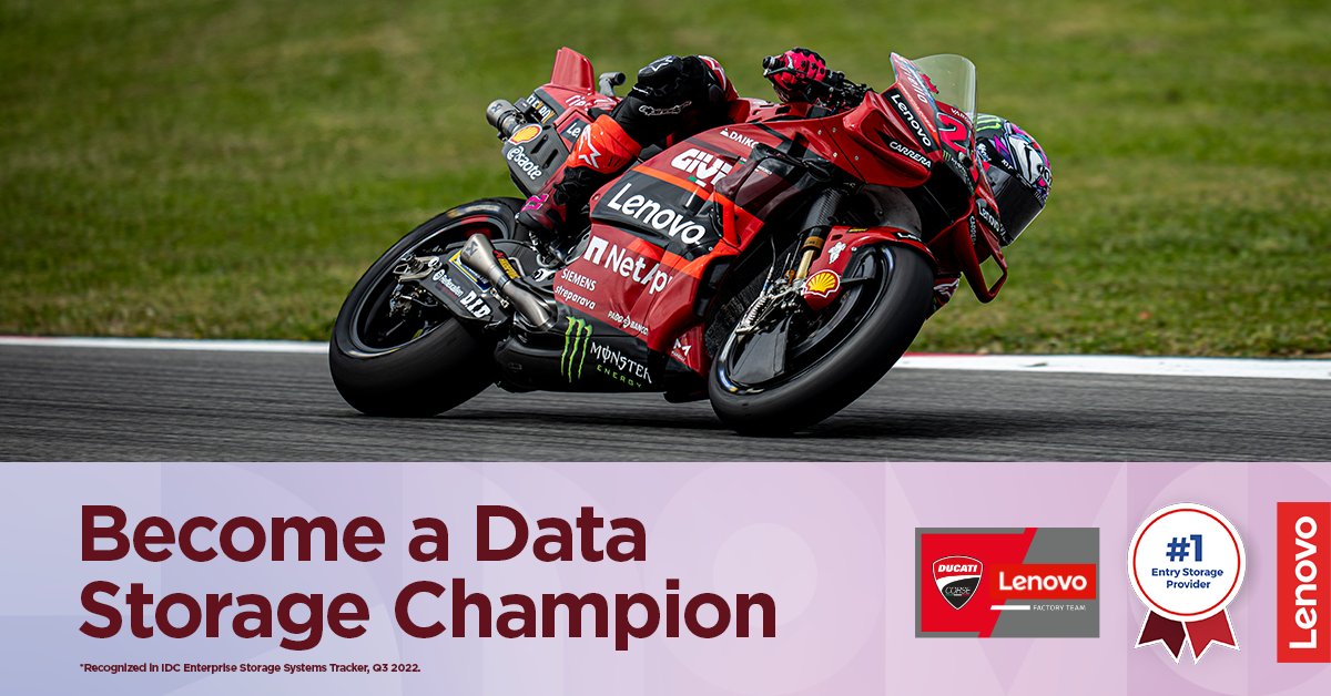 As a Lenovo Partner you can join our Race to Win and help your customers meet their storage transformation challenges. Download the new toolkit for customisable, co-branded assets to help you become a storage champion 🏍 lnv.gy/42HL1Oq #LenovoDataChampions