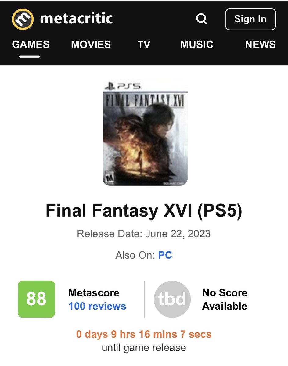Well I wasn't completely wrong, in open critic the game is indeed a 90. Meta critic 88.